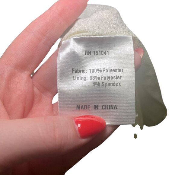 O.P.T. Athina Dress XS Ivory Slip Gown with Black Lace NWT - Picture 6 of 7